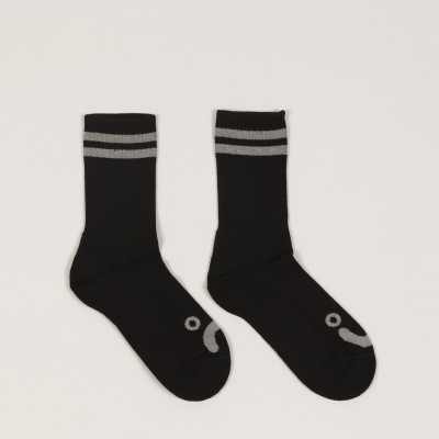 Polar Happy Sad Socks Black Grey